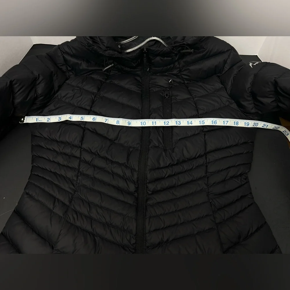 HFX Medium size, Women's Black Hooded Puffer Jacket - Picture 9 of 12